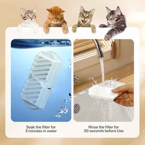 9 Pack Ceramic Cat Water Fountain Replacement Filters (9 Count)