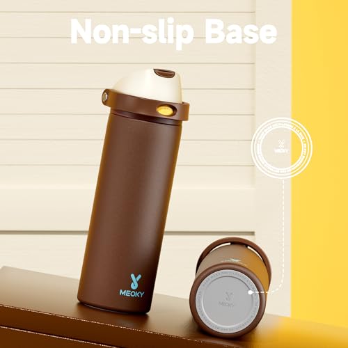 24 oz Insulated Water Bottle with Straw