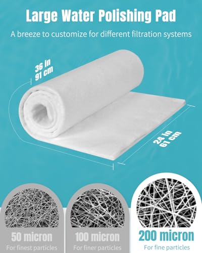 200 Micron Fine Aquarium Polishing Filter Pad