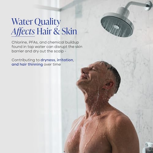 Cold Life Filtered Shower Head for Hard Water