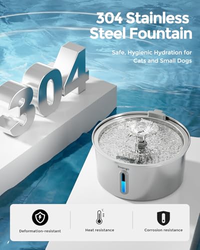 Cat Water Fountain Stainless Steel