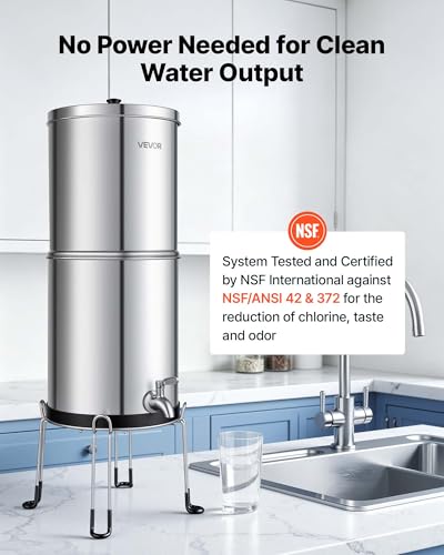 Gravity fed Water Filter System