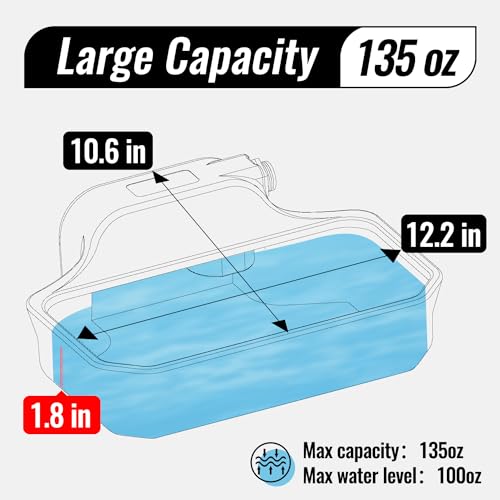 135OZ Automatic Water Dispenser for Large Dogs Patented Outdoor Dog Water Bowl Dispenser Automatic Dog Feeder Fit 3