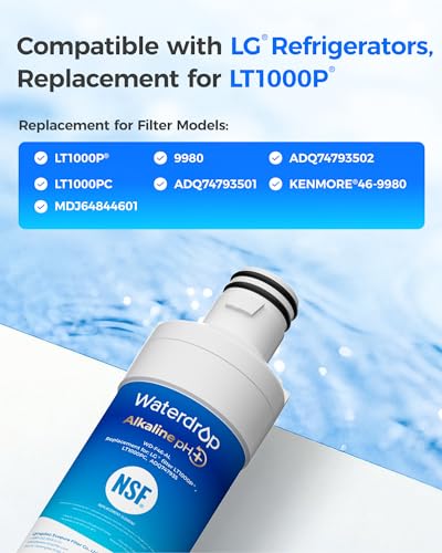 Alkaline LT1000PC ADQ747935 Refrigerator Water Filter (3 Count)