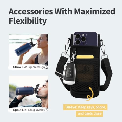 32 oz Insulated Water Bottle with Straw