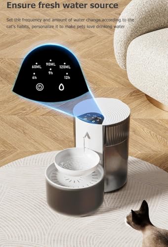 Wireless Cat Water Fountain Cordless No Filters