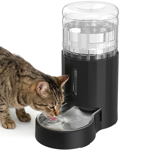 Cat Water Dispenser with Stainless Steel Bowl