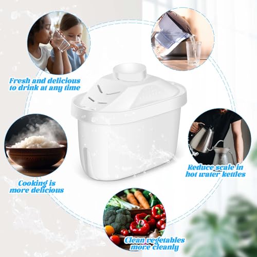 9 Pcs Alkaline Water Filter Replacement Alkaline Water Pitcher Replacement Cartridge for Healthy Drink (9 Count)