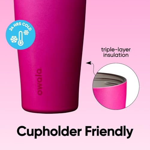FreeSip Tumbler Stainless Steel Water Bottle 40 oz Read My Lips