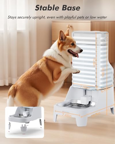 Automatic Dog Water Bowl Dispenser with Patented Faucet