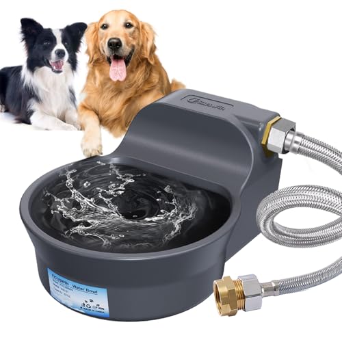 Automatic Dog Water Bowl Dispenser Patented 70OZ Water Dispenser for Dogs 2L Water Bowl Fit 3