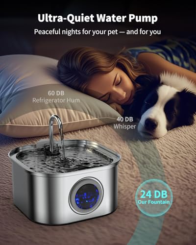 Stainless Steel Cat Water Fountain