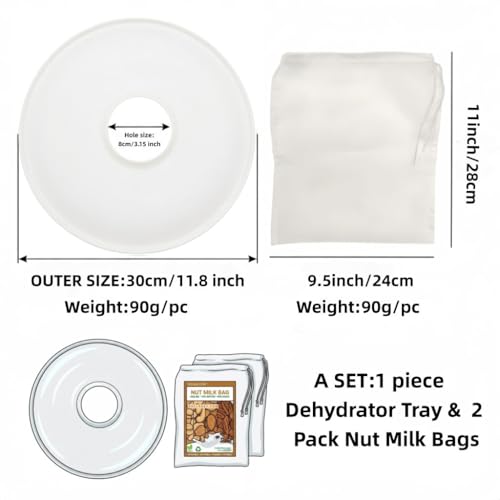2 Pack Nut Milk Bags with Fruit Roll Sheets