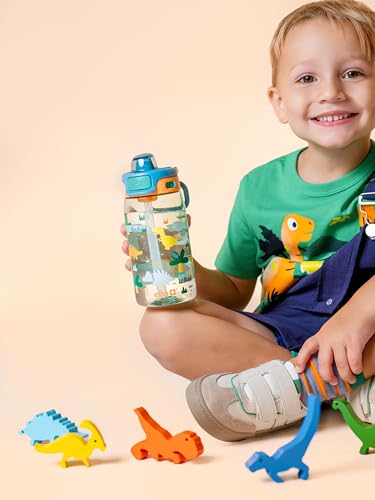 Kids Pop & Fill 16oz Tritan Plastic Water Bottle with Quick Fill Technology