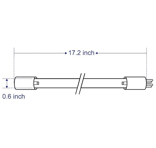 HQUA-TWS-12L 55W UV Lamp Only Fit HQUA-TWS-12 UV Water Purifier