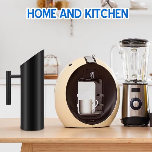 3 Pack 53oz 1.5l Stainless Steel Water Pitcher Modern Metal Pitcher with Ice Guard Black Carafe Drink with Handle or Iced Hot Drink Tea Juice Coffee Beer (3 Count)