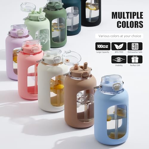 Large Glass Water Bottle