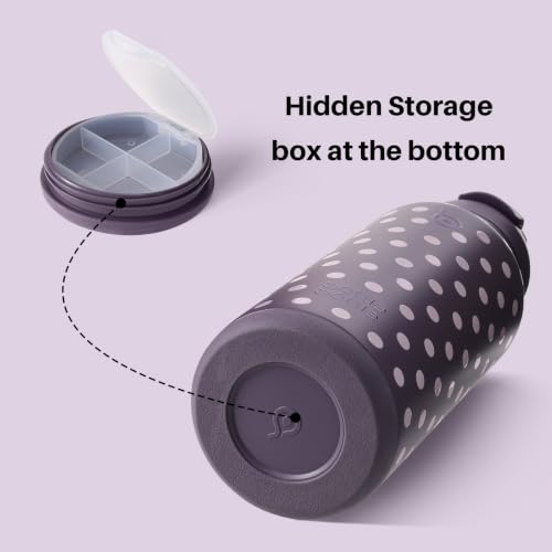 32oz Insulated Water Bottle with Pill Box