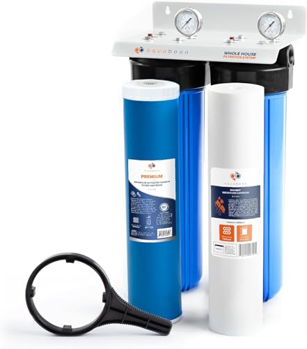 2 Stage Whole Home Water Filtering System Chlorine & Sediment Reducing