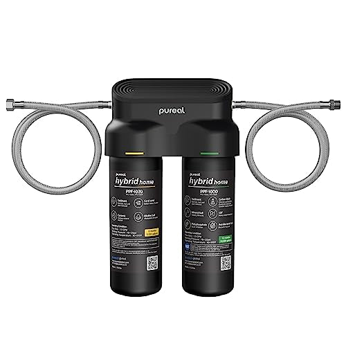 PPU-1020K 2-Stage Under Sink Water Filter System with Hose, 10 Inch