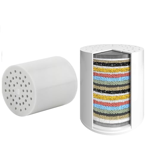 2 Pack Shower Filter Replacement for 8" Fixed Rain Shower Head