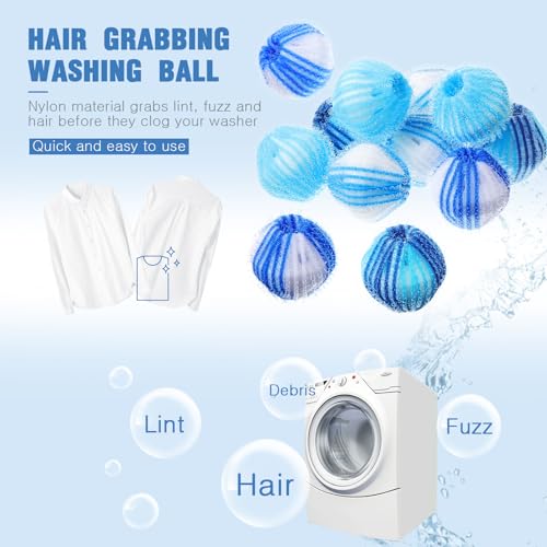 12 Pieces Pet Hair Remover for Laundry (12 Count)