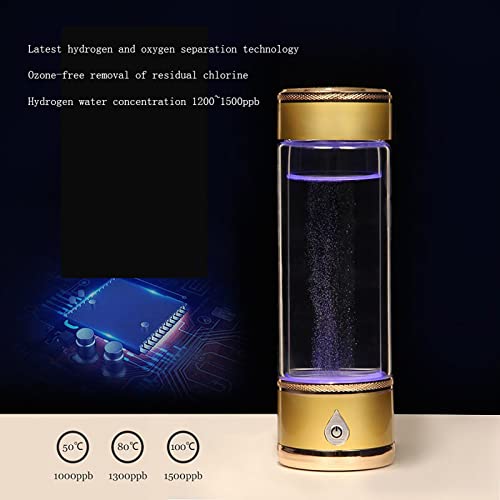 Hydrogen Rich Water Bottle Portable Hydrogen Alkaline Water Generator Ionizer Mode 3 Mins Make Hydrogen Content Up to 1200