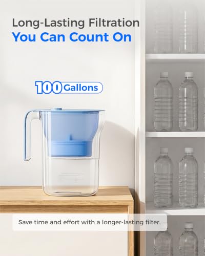 PT-05B-AL Alkaline Water Filter Pitcher, 7-Cup, Up to pH 9.5