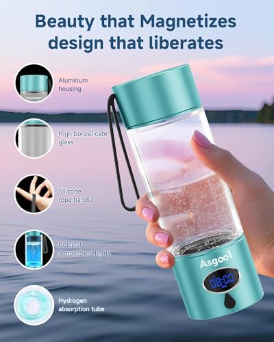 360ml Portable Hydrogen Water Bottle Generator with PEM