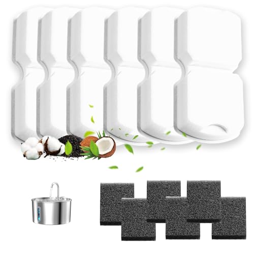 Official 12 Pcs Replacement Automatic Cat Water Fountain Filters
