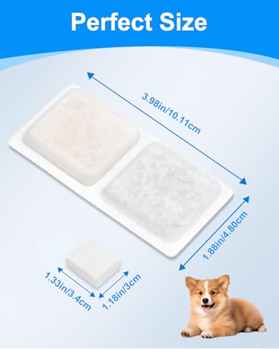 Dog Fountain Filters Compatible with ECOCONUT 3.4Gal Pet Fountain (16 Count)