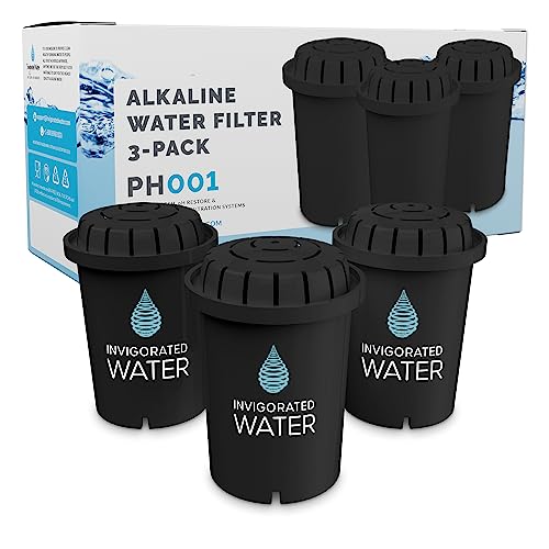 PH001 Black Alkaline Water Filter Replacement (3 Count)