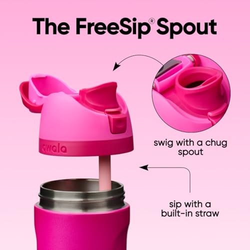 FreeSip Stainless Steel Water Bottle 24 oz Read My Lips