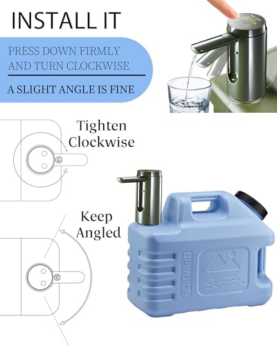 5 Gallon Water Jug with Rechargeable Water Pump
