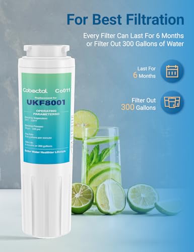 UKF8001 Water Filter Compatible with mayt*ag UKF8001 (4 Count)