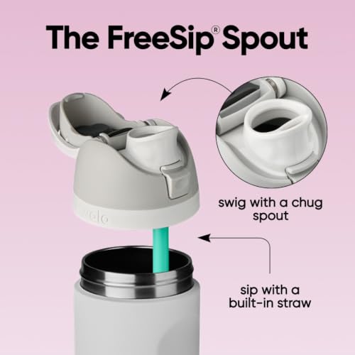 FreeSip Stainless Steel Water Bottle 24 oz Dreamy Field