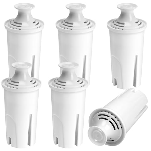 6 Pack Replacement Filter for Brita Pitcher and Dispensers (6 Count)