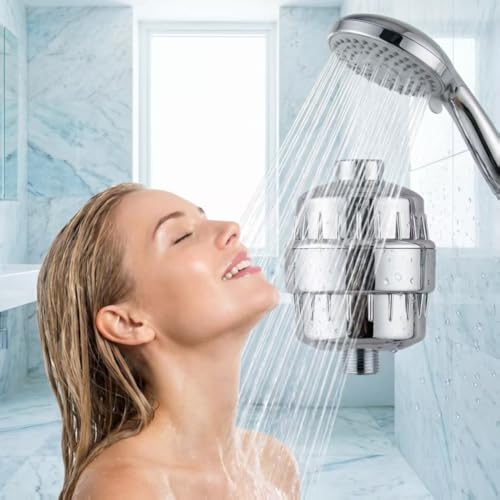 20 Stage Showerhead Filter for Hard Water Heavy Metals and Sediments