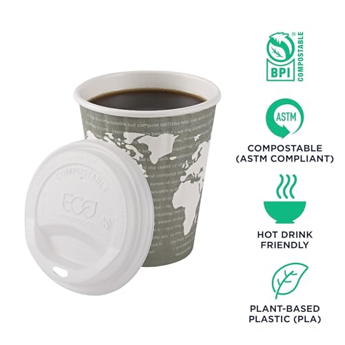 Eco Products Compostable Coffee Cup Lids