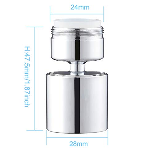 NSF/ANSI/CAN 372 Certified Dual-function Faucet Aerator, Chrome