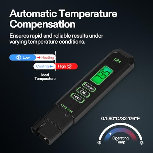 Digital pH Meter 0.01 Accuracy Pen Tester for Water Hydroponics