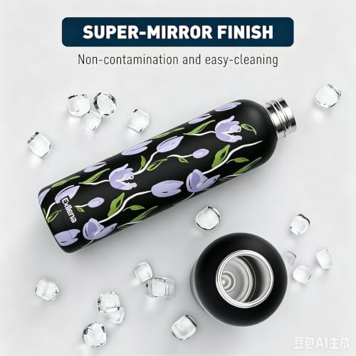 25oz Metal Water Bottle for Travel with Clip