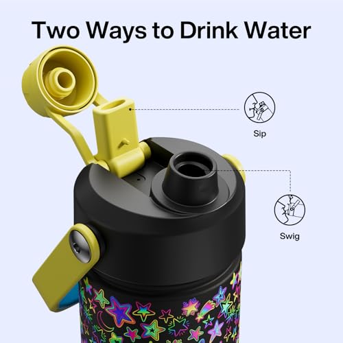 Insulated Water Bottle with Straw Stainless Steel Water Bottle