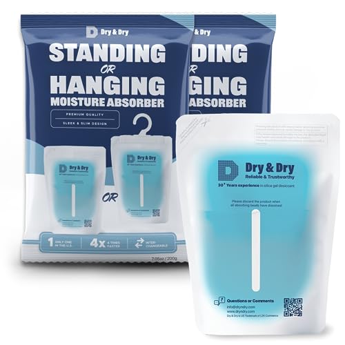 2 Packs Standing Moisture Absorbers to Control Excess Moisture for Basements