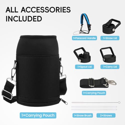 87 oz Insulated Stainless Steel Water Bottle Jug with Handle