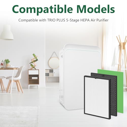 1 Set Trio Plus Replacement Filter Compatible with Field Controls Trio Plus Portable Air Purifier