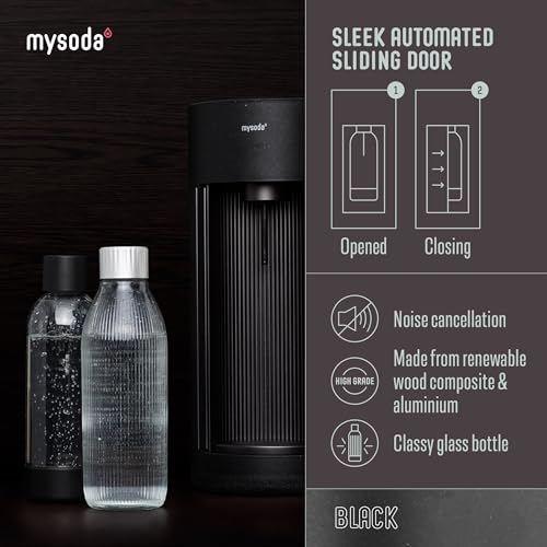 Glassy Soda Maker + 1L Glass and 1L Plastic Bottle