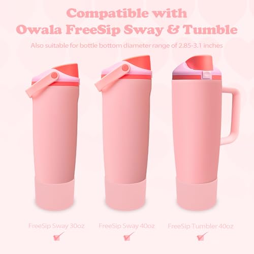 Silicone Boot for Owala 30oz & 40oz FreeSip Sway Bottles & Tumblers