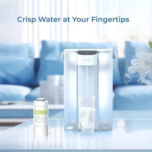 Waterdrop WD-EDFC Replacement Filters for Waterdrop Electric Pitcher 𝐖𝐃-𝐄𝐃𝟎𝟏/𝐄𝐃𝟎𝟐/𝐄𝐃𝟎𝟒/𝐄𝐃𝟎𝟏𝐀/𝐄𝐃𝐂𝟎𝟏, 3 Months or 200 Gallons, NSF/ANSI 42&372, Reduce Chloramine, 3 Filters