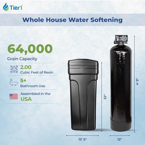 64 000 Grain Water Softener for 5